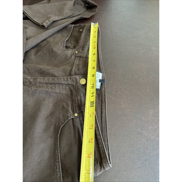 Jones New York Signature Womens Brown Stretch Flared Pants Size 12 - Picture 5 of 7